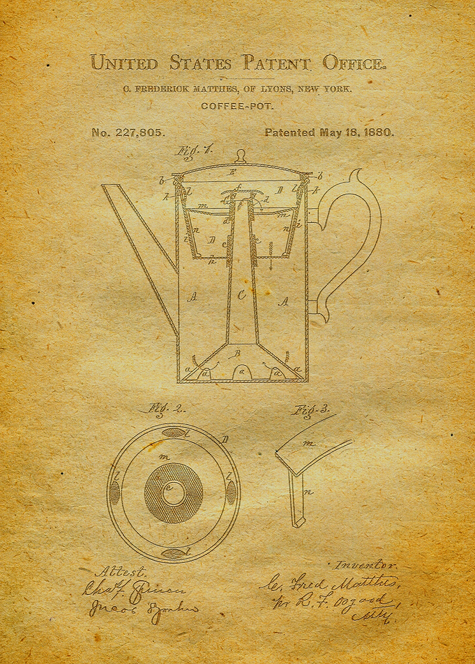 60 Coffee Pot Patent Prin