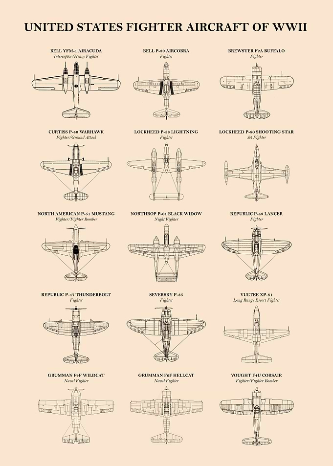 American Fighters of WW2