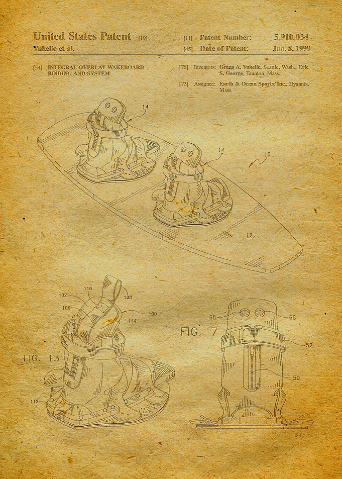 33 Wakeboard Patent 1999