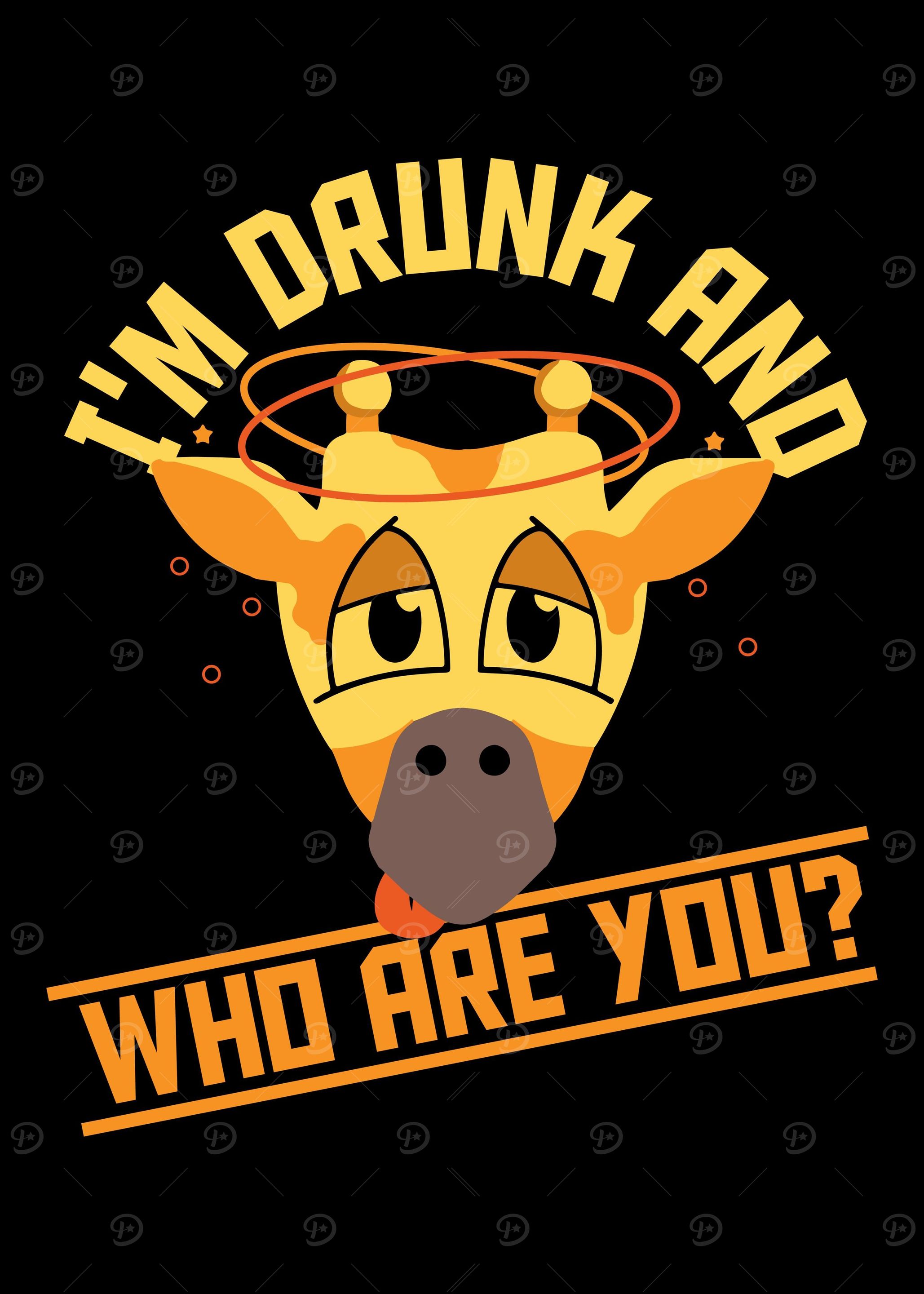 Funny Drunk Animal Giraffe