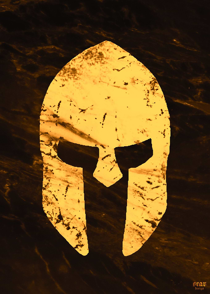 Spartan Helmet sepia
