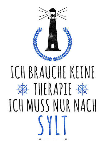 Sylt Nordsee Insel Spruch