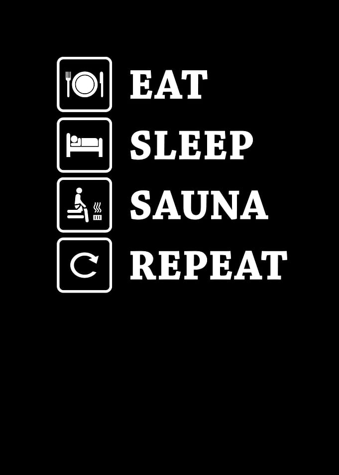 Eat Sleep Sauna Repeat