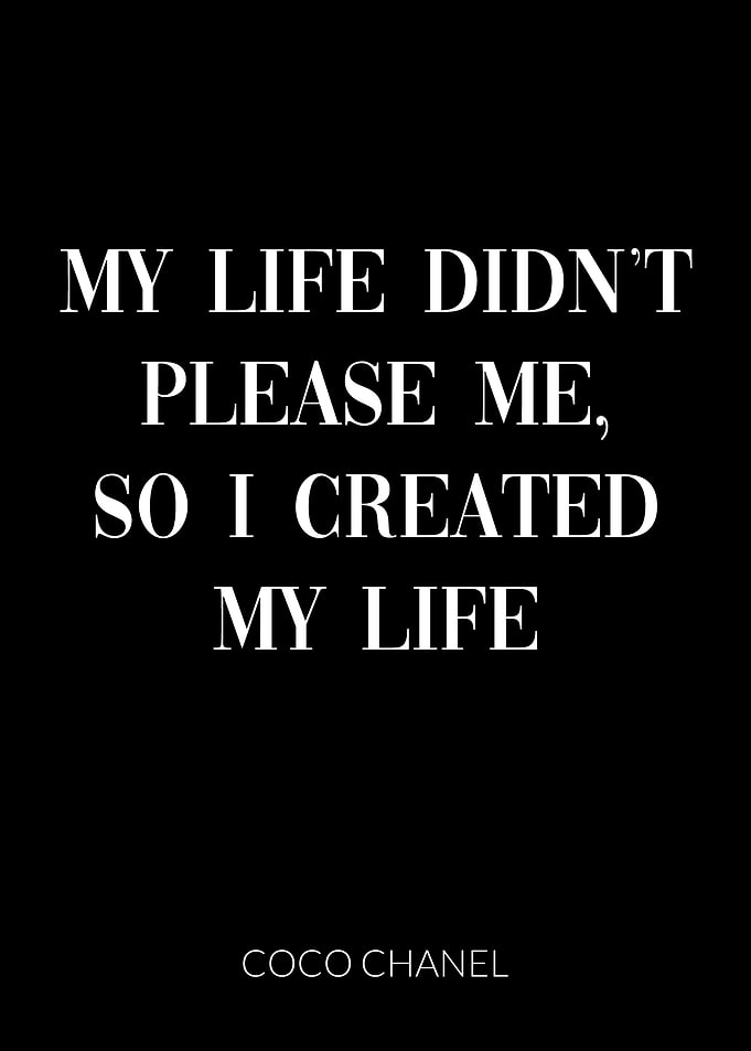 Coco Chanel Quote Life
