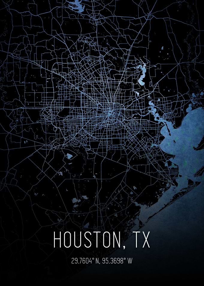 Houston Texas City Map