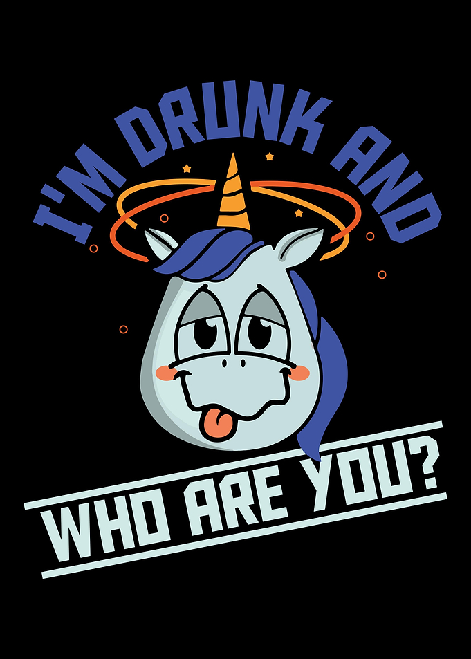 Funny Drunk Animal Unicorn