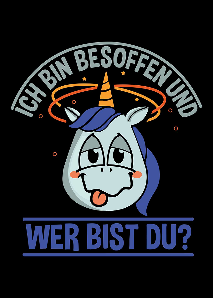 Funny Drunk Animal Unicorn