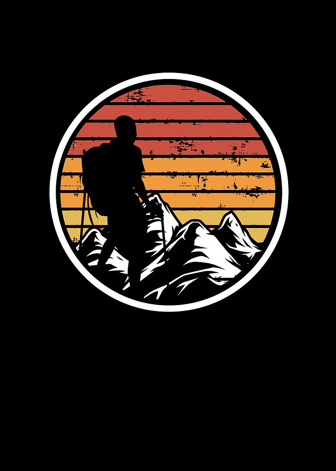 Retro vintage climbing