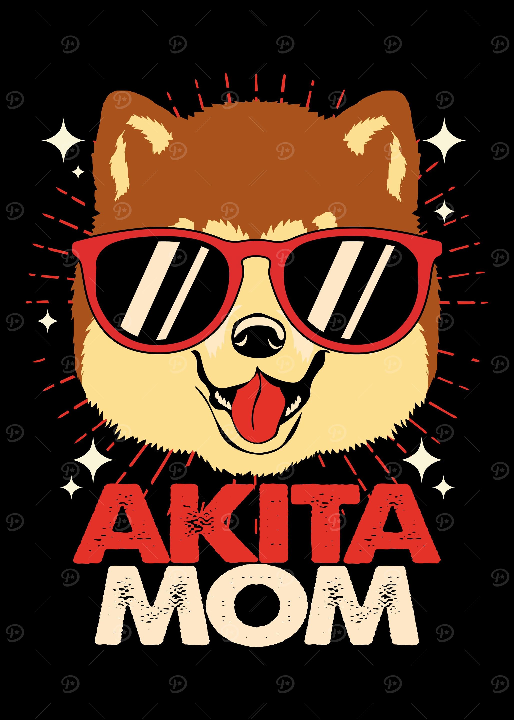 Akita Dog Mom Living Room