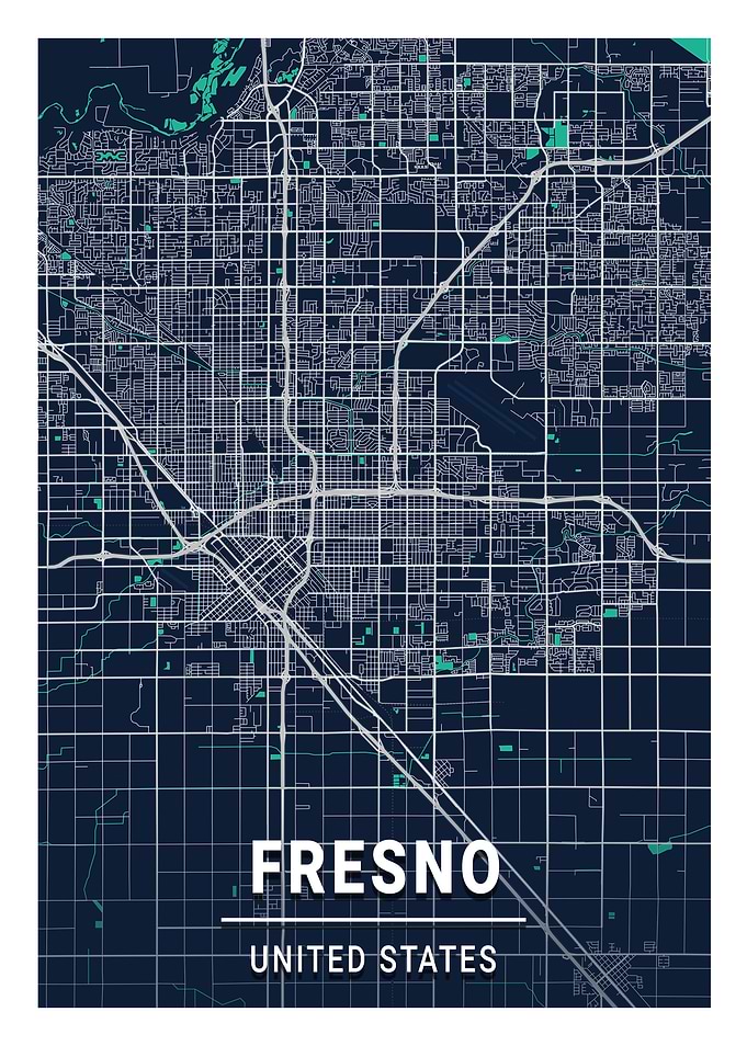 Fresno Blue Dark Color