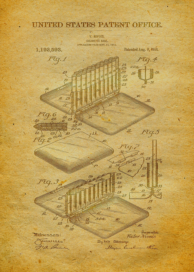 65 Cigarette Case Patent