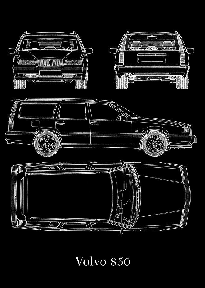Volvo 850 Blueprint