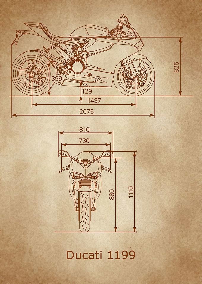 Ducati 1199 Blueprint old