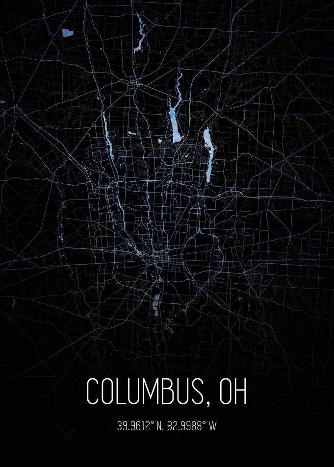 Columbus Ohio City Map