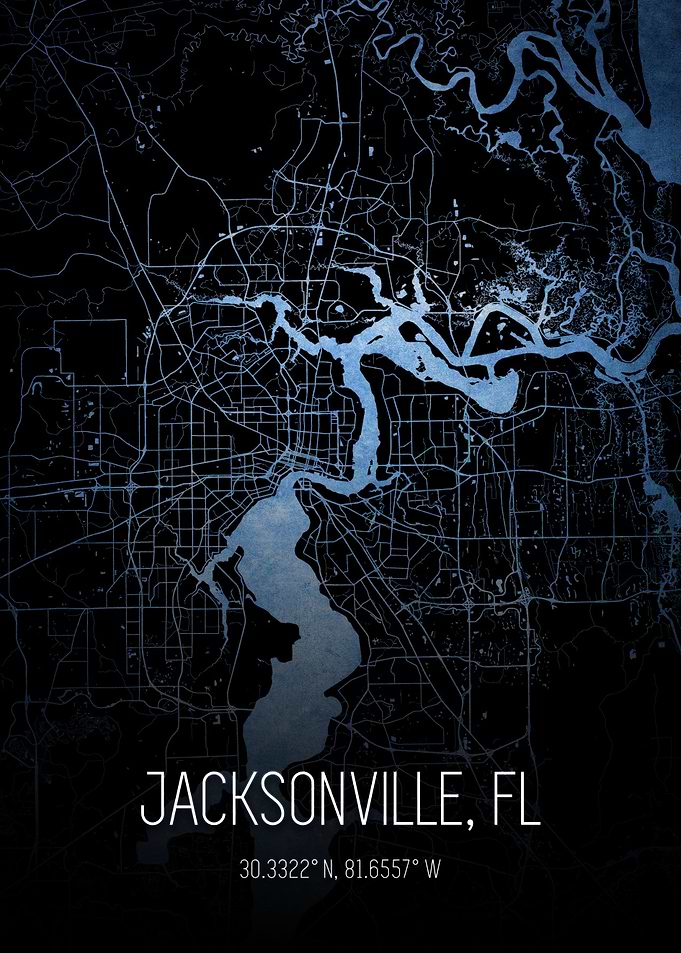 Jacksonville FL City Map