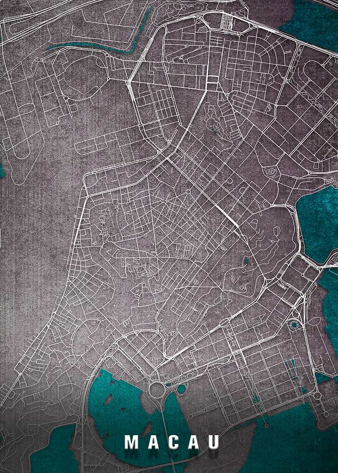 Macau City Map China