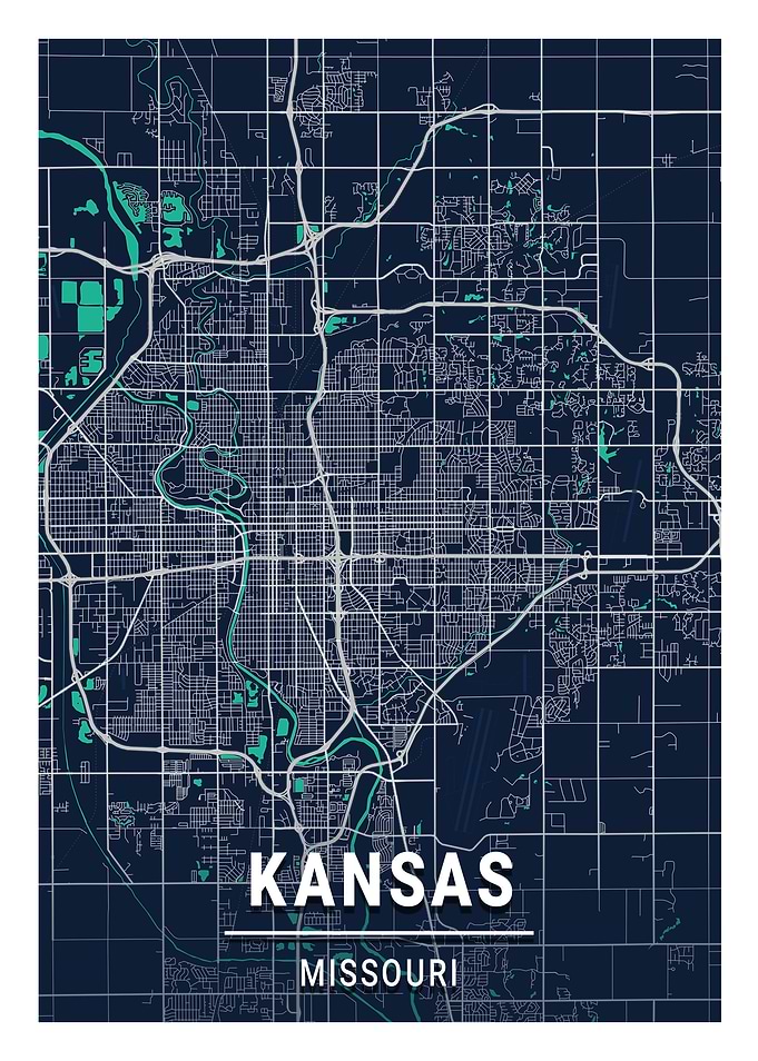 Kansas Blue Dark Color