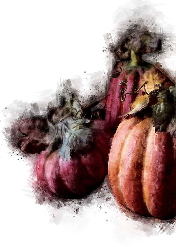 pumpkins watercolor