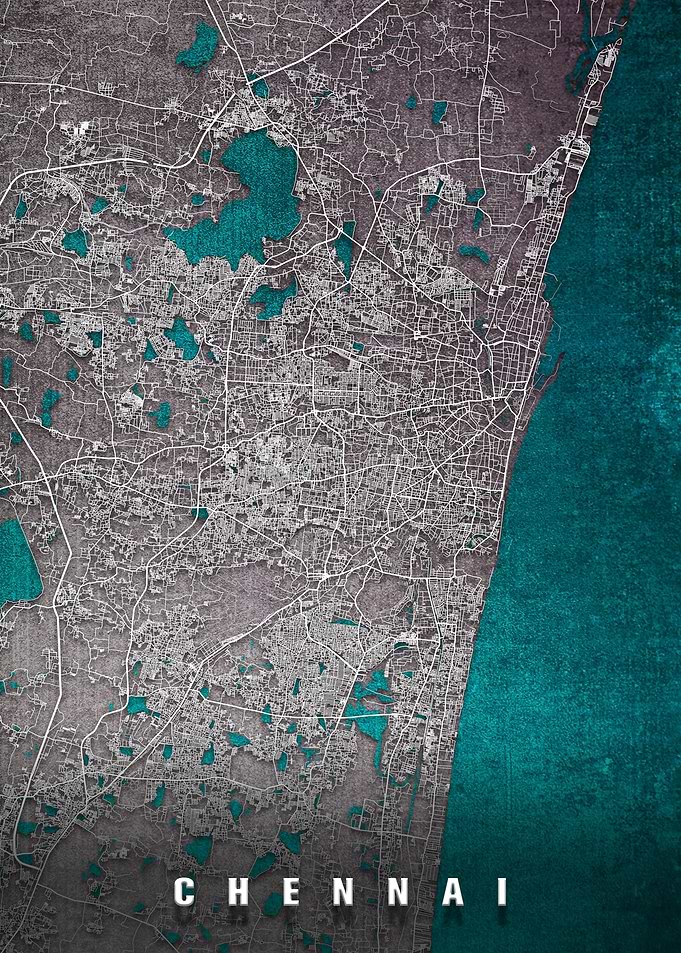 Chennai City Map India