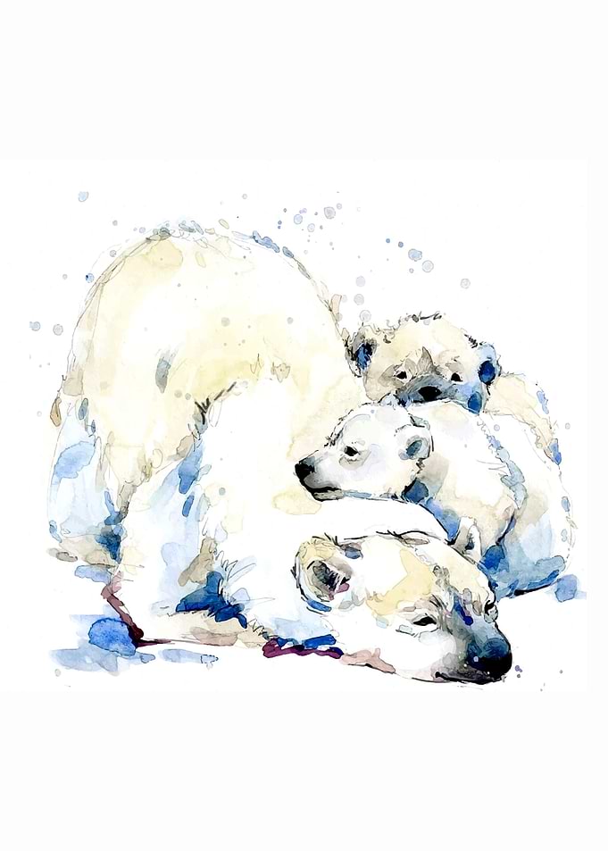 Mom and Baby White Bear