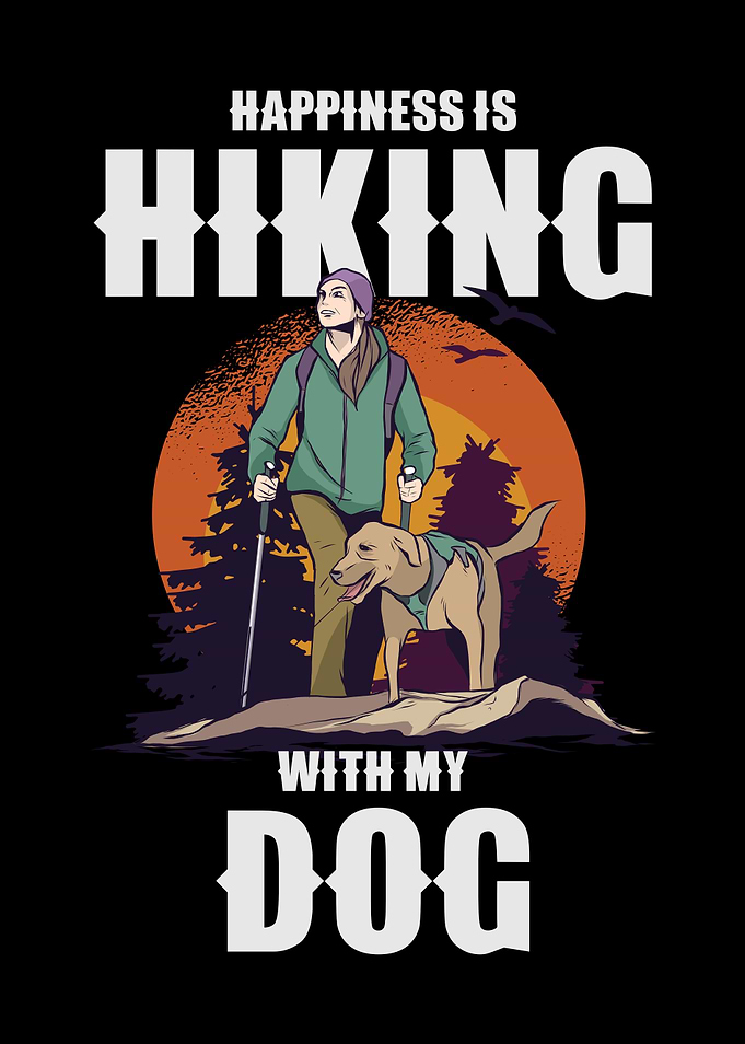 hiking with my dog