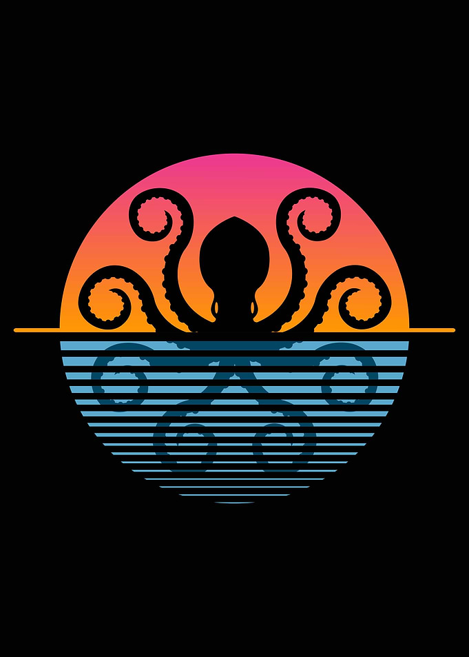 Octopus sunset