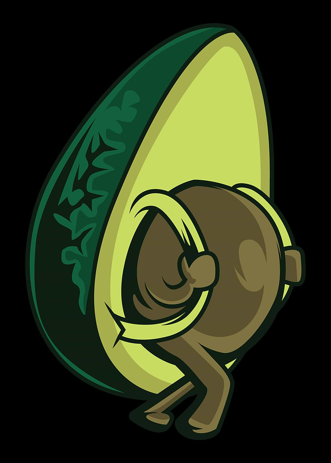 Avocado Backpack Travel Tr