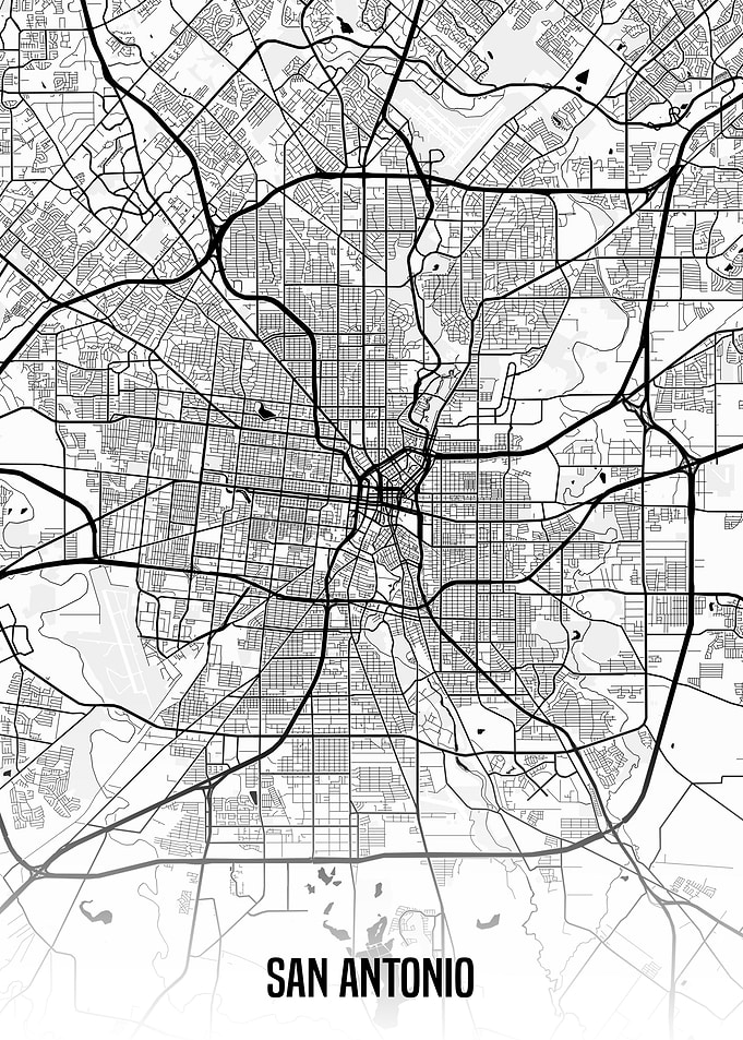 San Antonio map