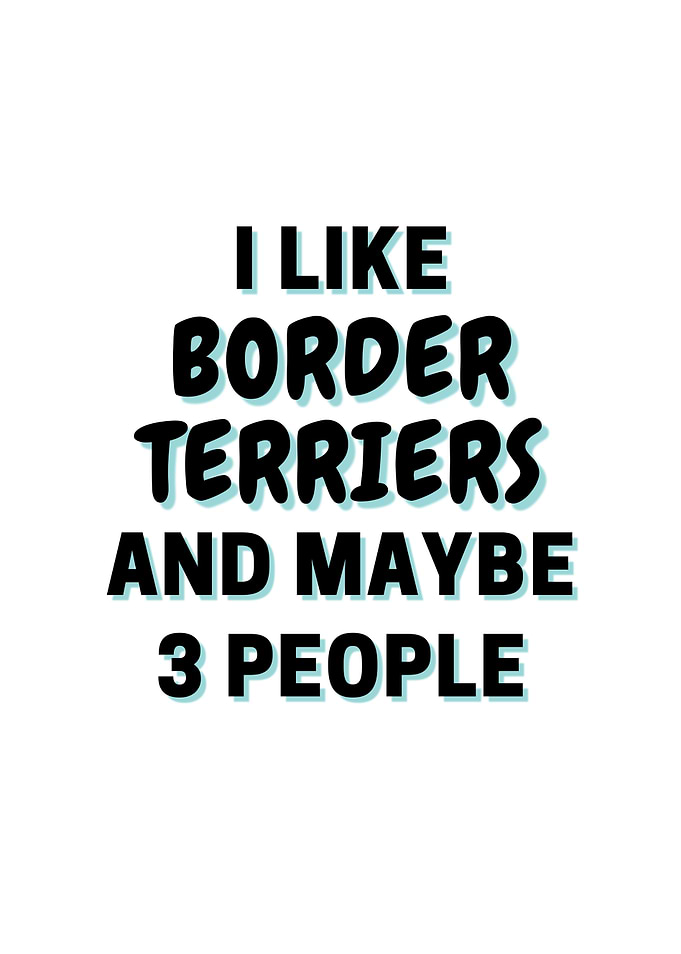 I Like Border Terriers And