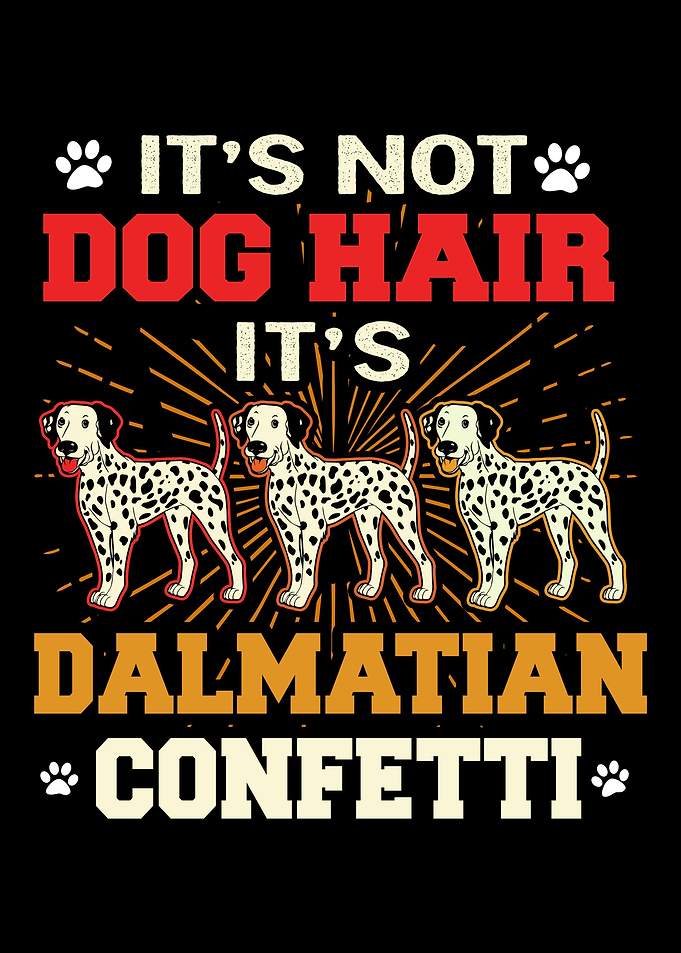 Dalmatian Hair Confetti