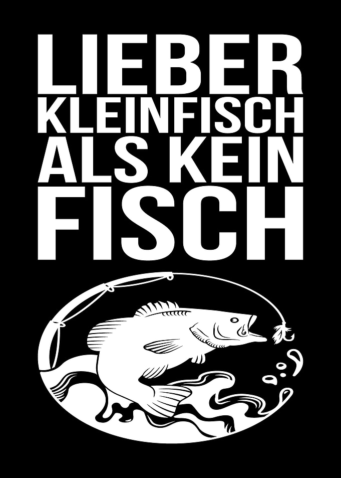 Lustige Angler und Fischer