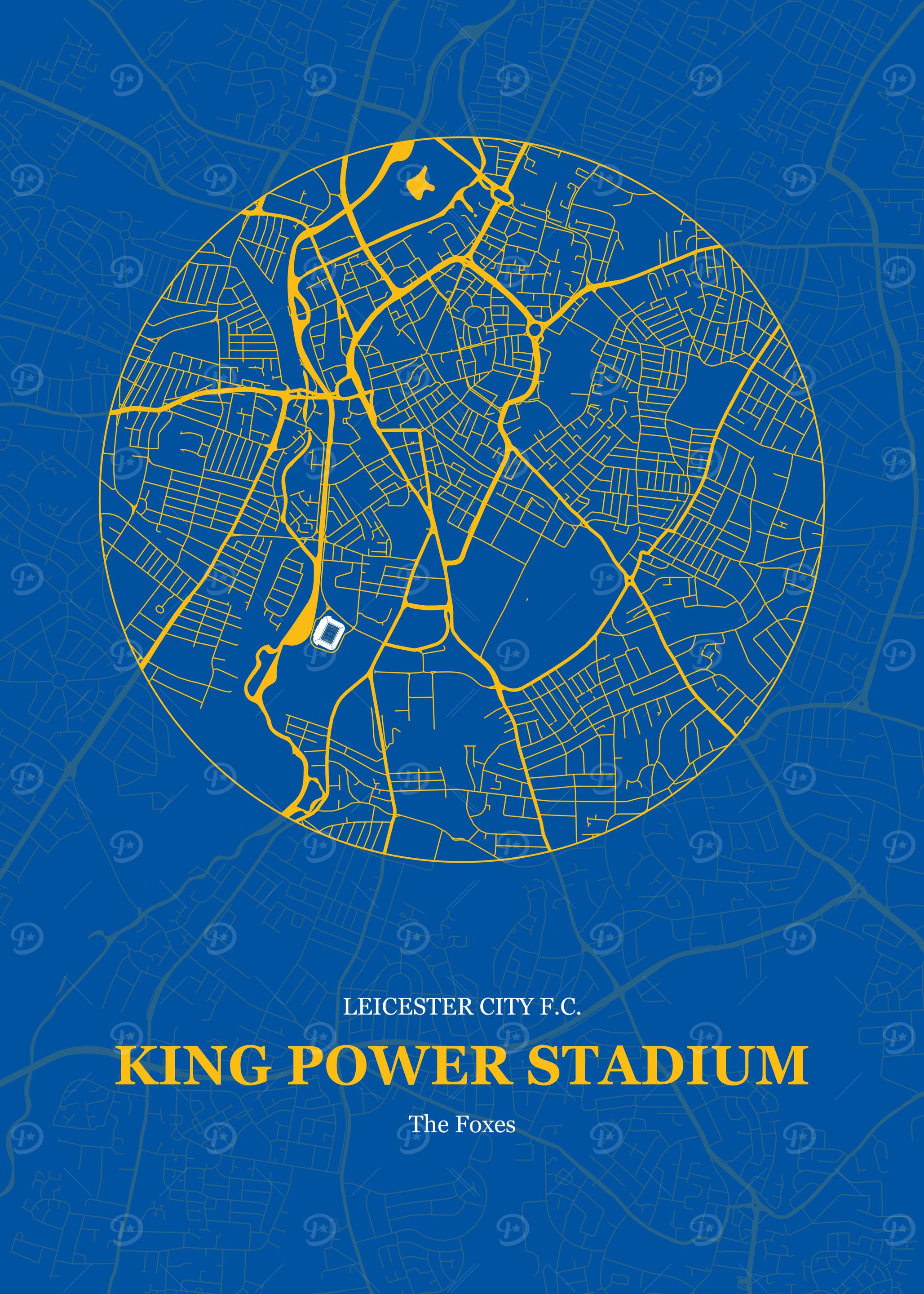 King Power Stadium Map