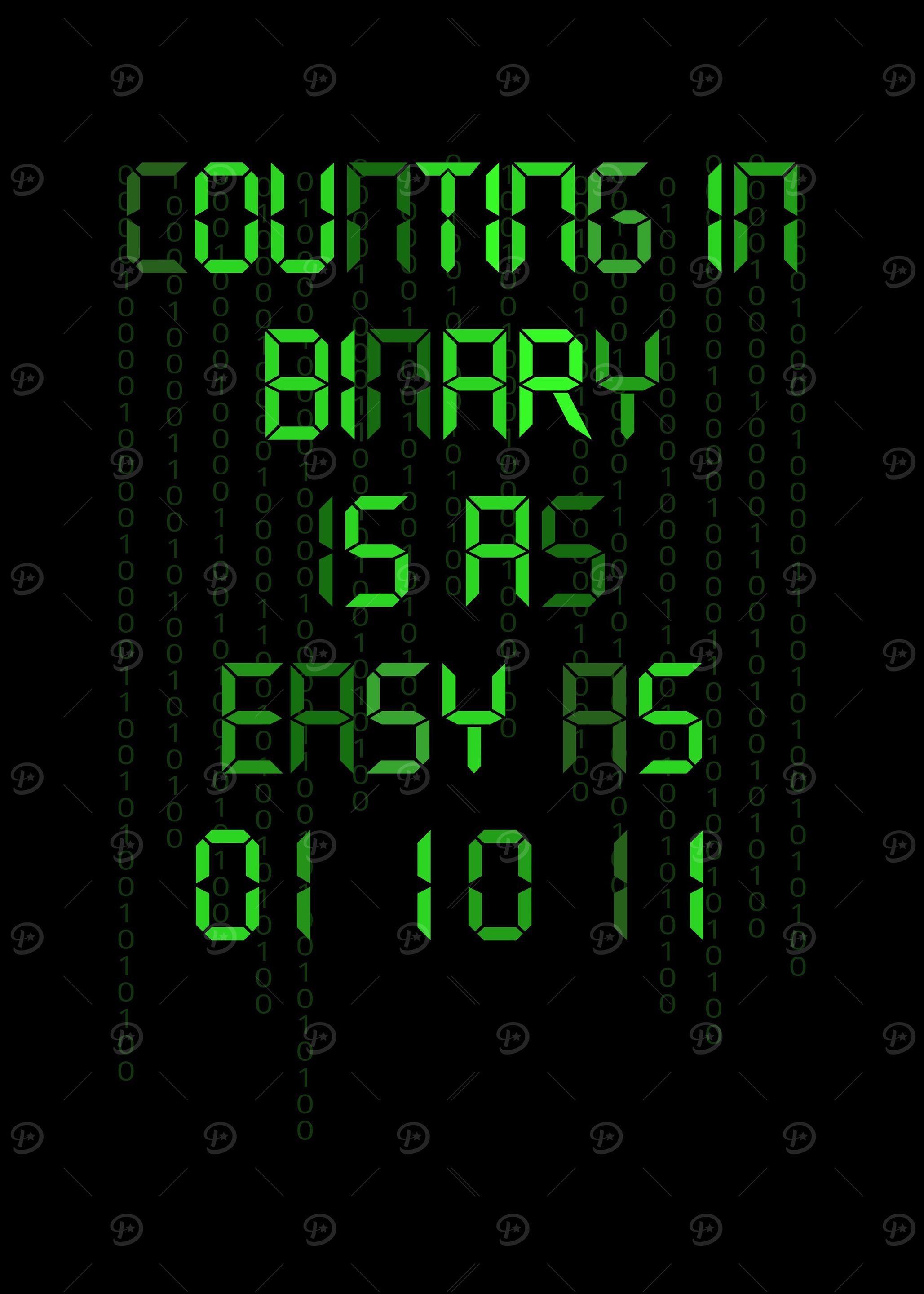 Counting In Binary Is As