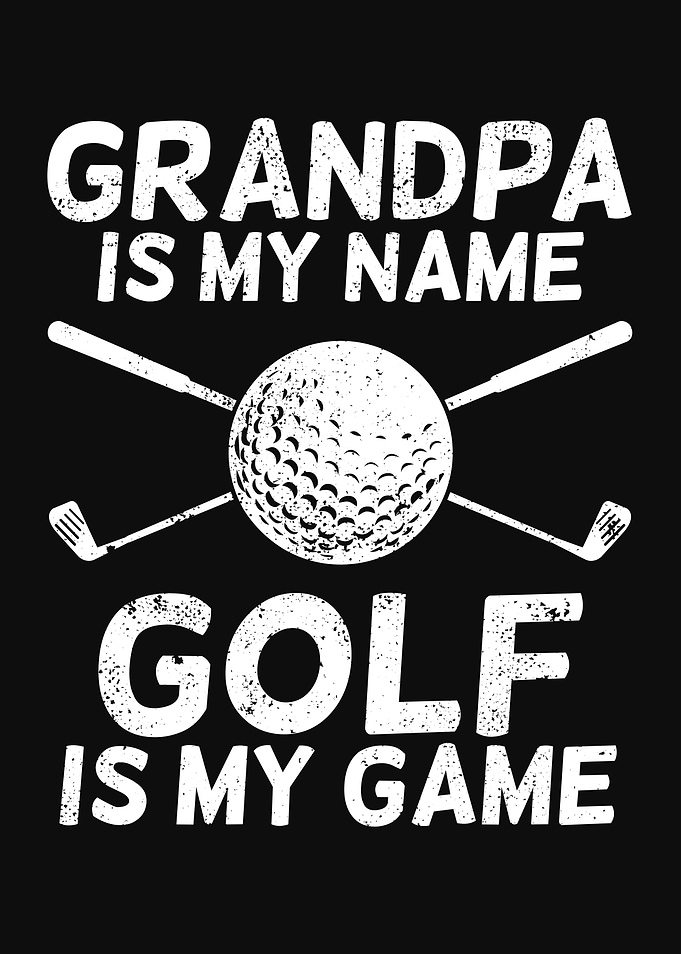 Golfing Grandpa Design