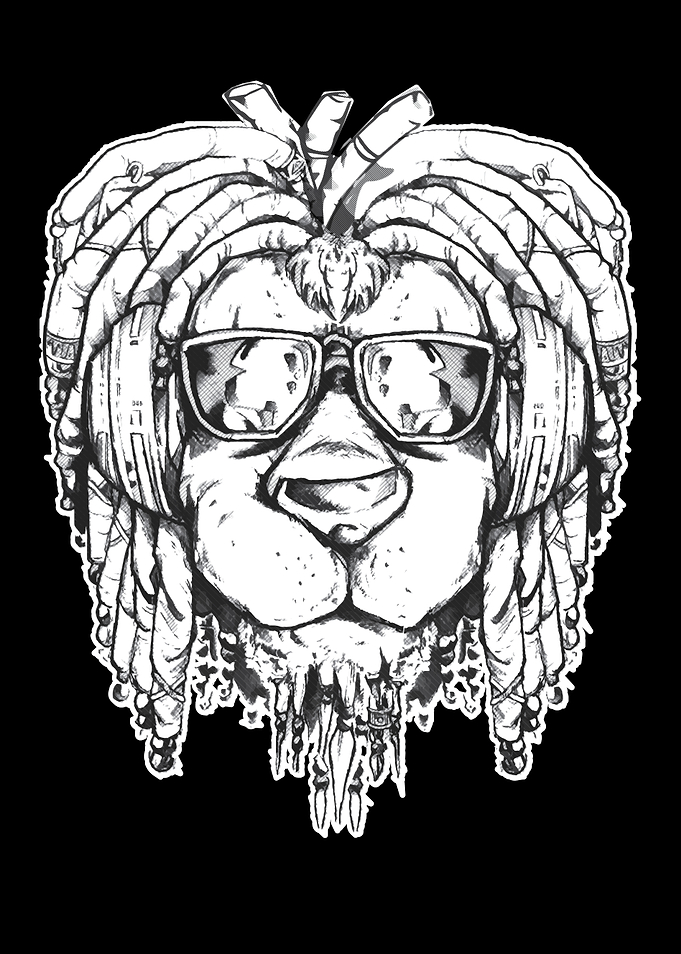Lion wearing Sunglasses