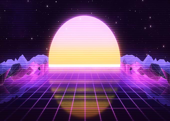 retro sunset