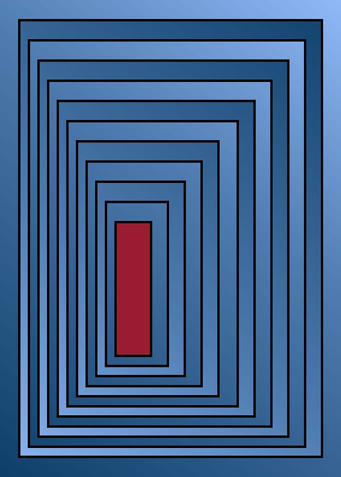Rectangles red and blue