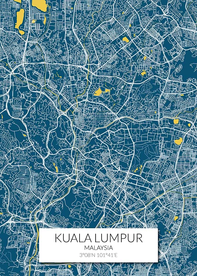 Kuala Lumpur Blue White