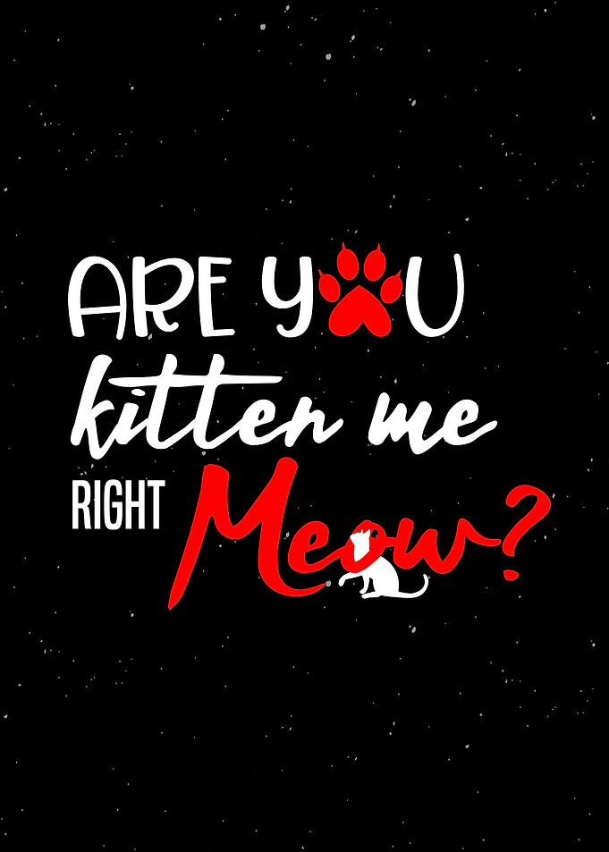 Funny Kitten Meow Decor