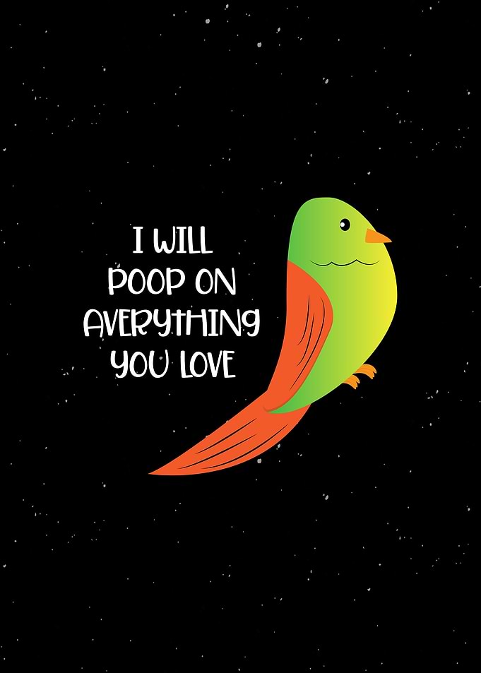 I Will Poop Funny Wall Art
