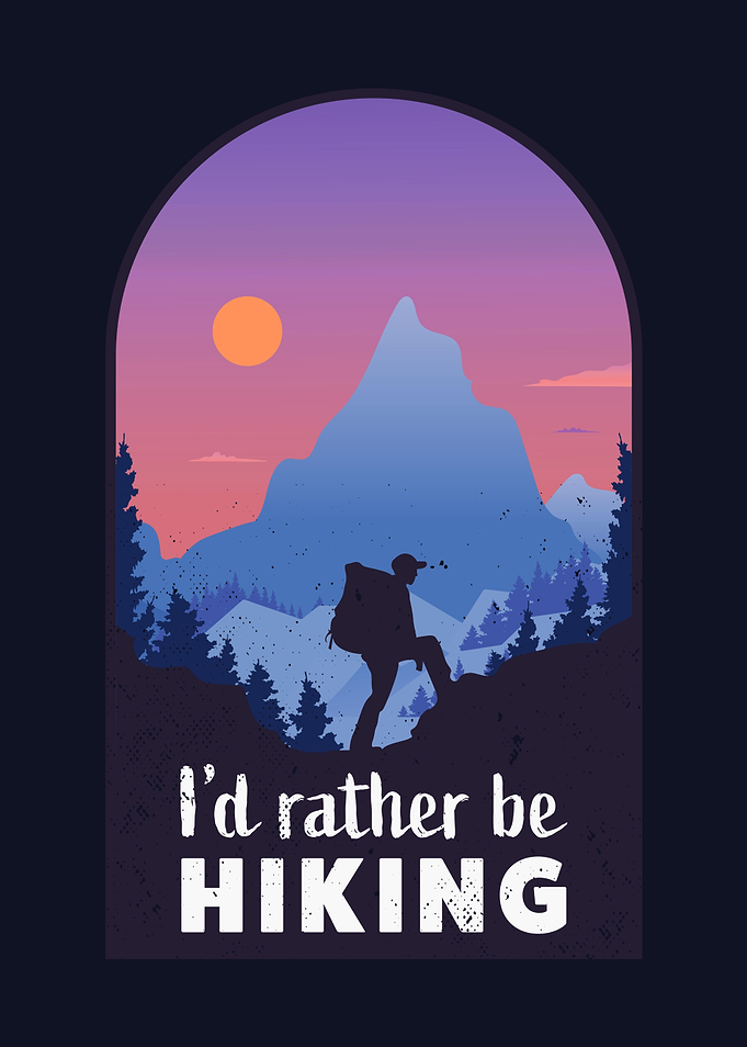 Hiking Funny Mountain Gift
