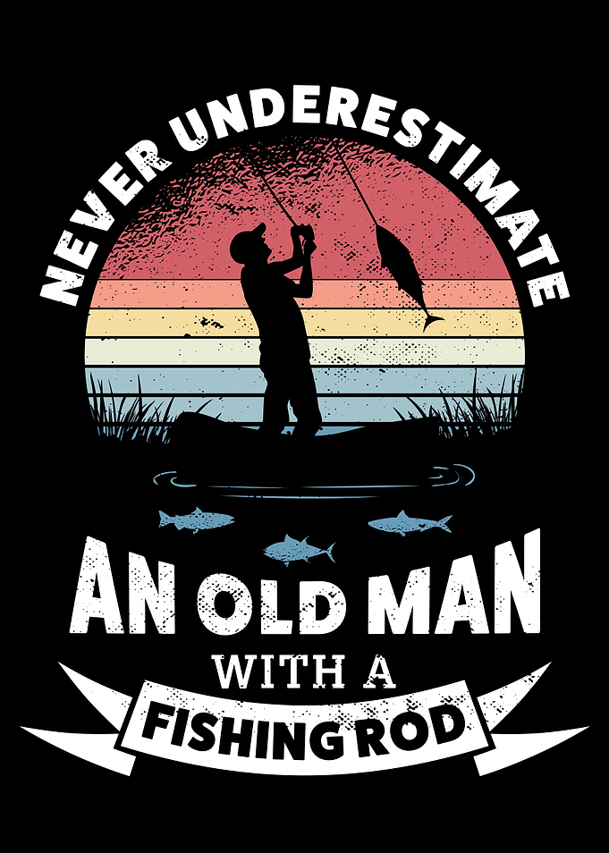 Old Man with a Fishing Rod