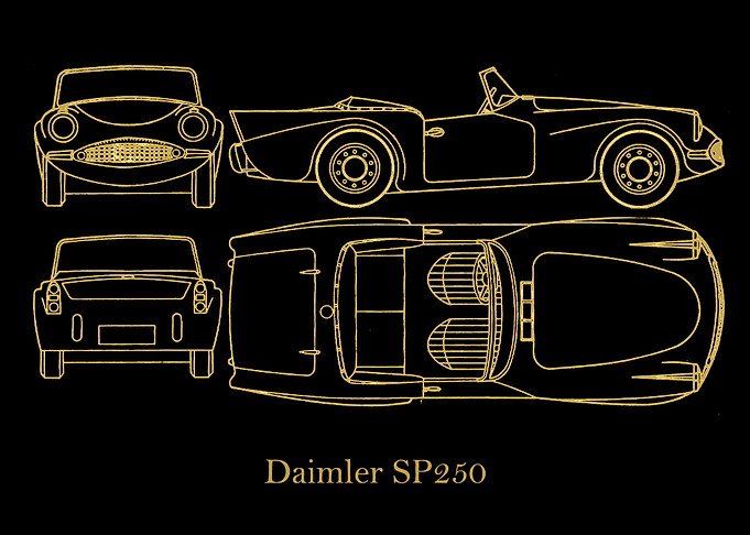 Daimler SP250 gold
