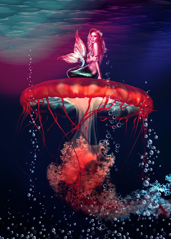 Jellyfish Mermaid Fantasy