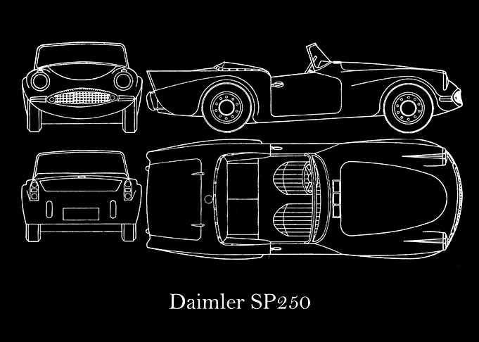 Daimler SP250 Blueprint