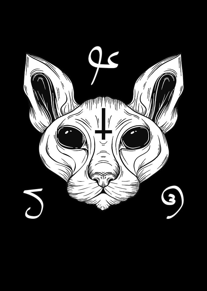 Cat From Hell Baphomet