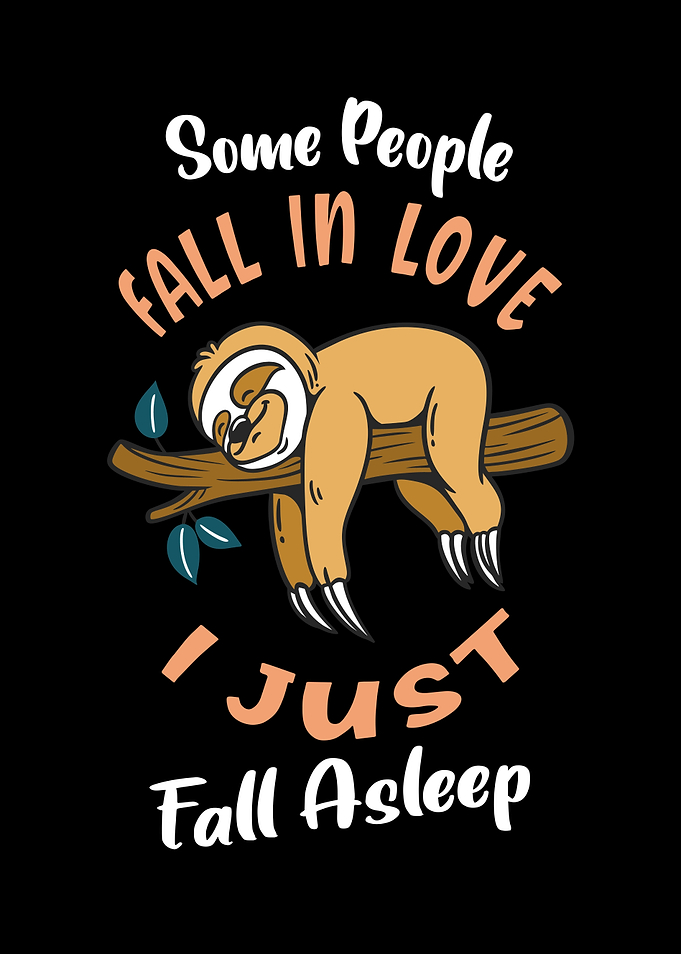 Funny Sloth Fall Asleep