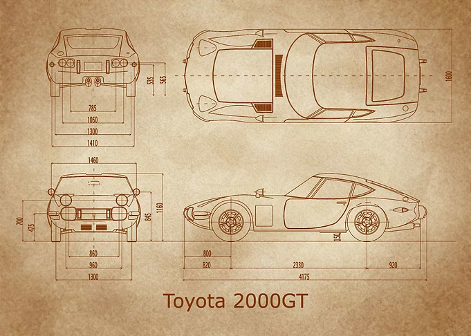 Toyota 2000GT 1967 old