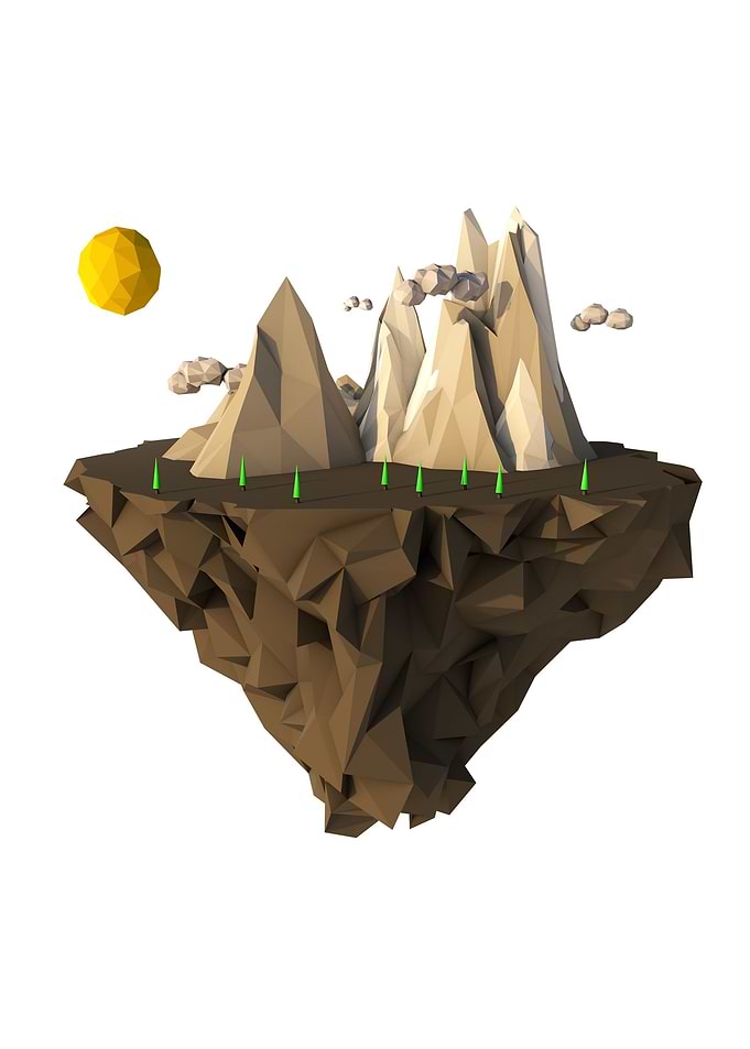 Floating mountain