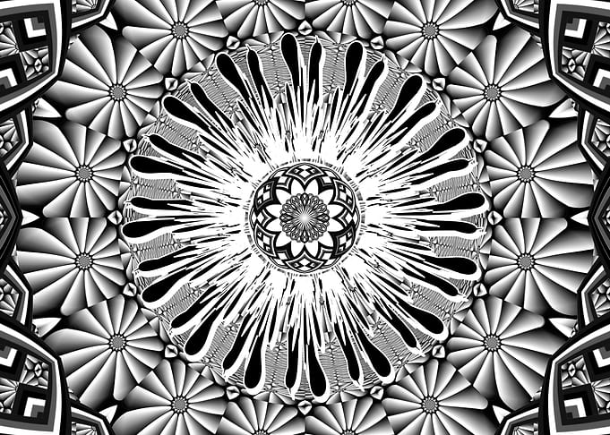 Black and white artwork